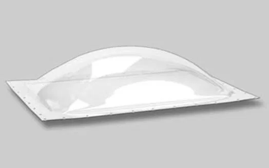 SL1430C – S.RECREATION Skylight, 5 Inch High Bubble Type Dome Mounts Outside RV Rectangular For 30 Inch Length x 14 I...